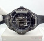 Replica Hublot Big Bang SANG BLEU II All Black Watch 45mm